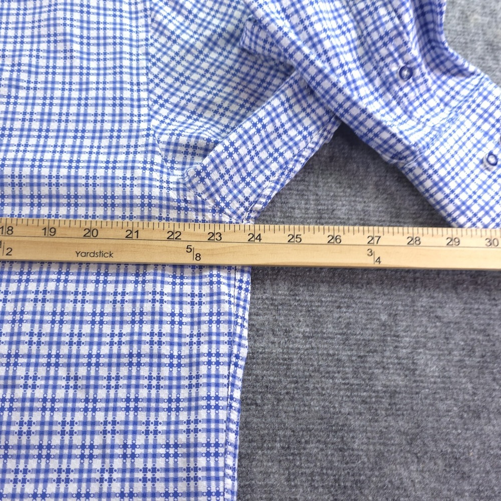 Visconti Signature Series Shirt Large Limited Edition Blue Check Long Sleeve - Picture 4 of 8